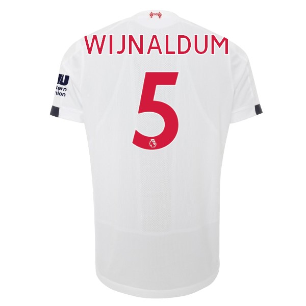Camiseta Liverpool NO.5 Wijnaldum 2ª 2019/20 Blanco
